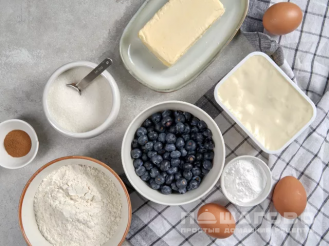 Фото приготовления рецепта: Пирог с голубикой - шаг 1