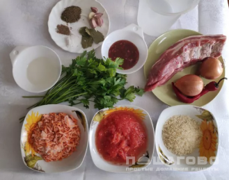 Фото приготовления рецепта: Сытный суп харчо из говядины - шаг 1