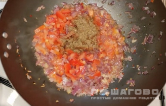 Фото приготовления рецепта: Лобио горячее из красной фасоли - шаг 6
