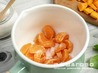 Фото приготовления рецепта: Джем из тыквы и мандаринов - шаг 2