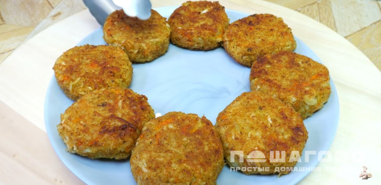 Диетические капустные котлеты
