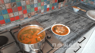 Фото приготовления рецепта: Суп с фасолью - шаг 4