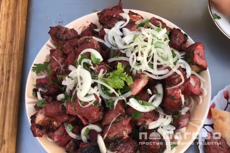Шашлык из свинины в гранатовом соке