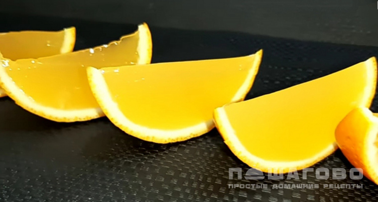 Апельсиновое желе с соком лимона