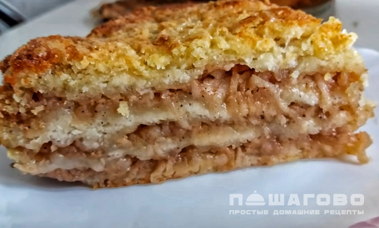 Яблочный пирог с манкой