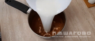 Фото приготовления рецепта: Горячий шоколад из молока, шоколада и какао - шаг 3