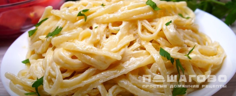 Сырная подлива для макарон
