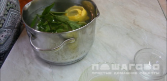 Фото приготовления рецепта: Лимонад с мятой - шаг 3