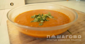 Фото приготовления рецепта: Чечевичный суп с томатами - шаг 7