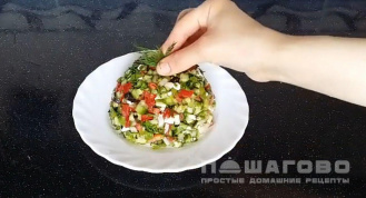 Фото приготовления рецепта: Чобан салат - шаг 7