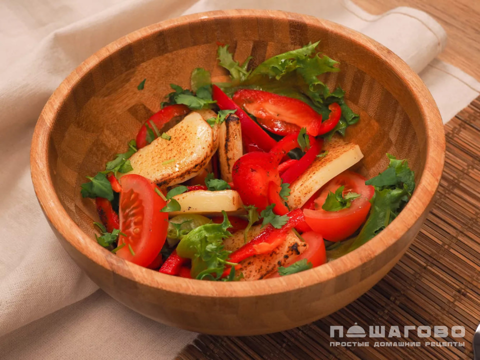 Фото приготовления рецепта: Салат с адыгейским сыром - шаг 4