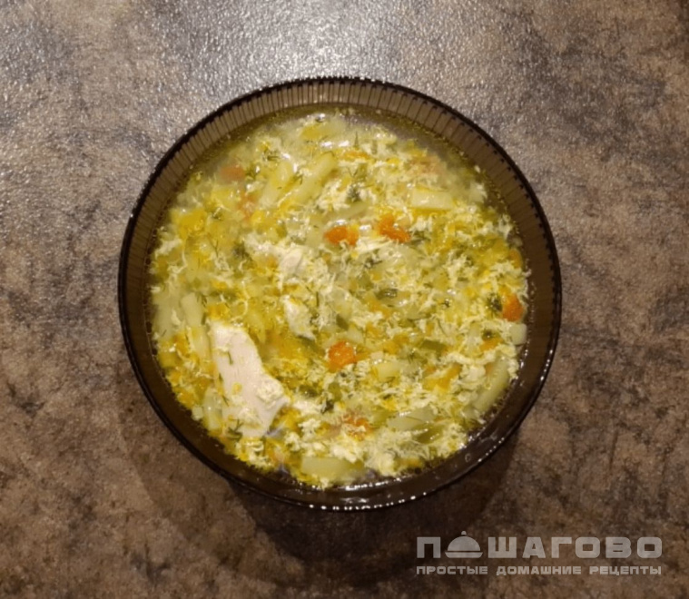 Куриный суп с овощами