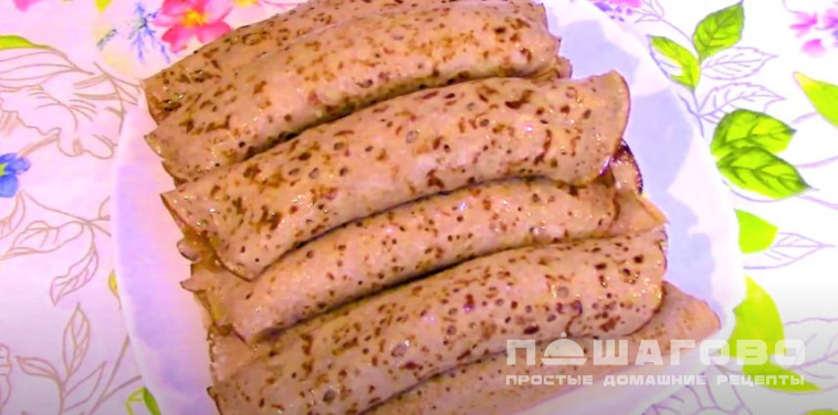 Гречневые блины с начинкой