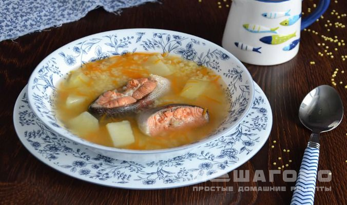 Уха с пшеном