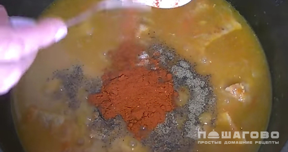 Фото приготовления рецепта: Рагу из мяса в казане классическое жаркое - шаг 9