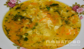 Фото приготовления рецепта: Суп с вареным яйцом - шаг 6