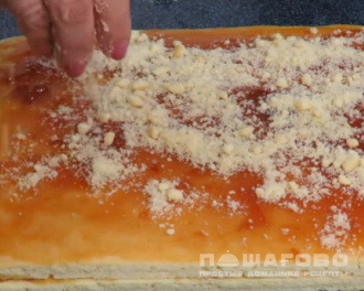 Фото приготовления рецепта: Песочное пирожное полоска с повидлом - шаг 8