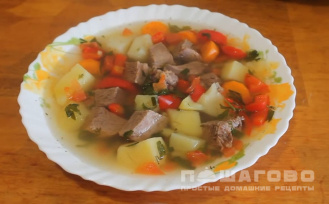 Фото приготовления рецепта: Узбекская шурпа в мультиварке - шаг 4