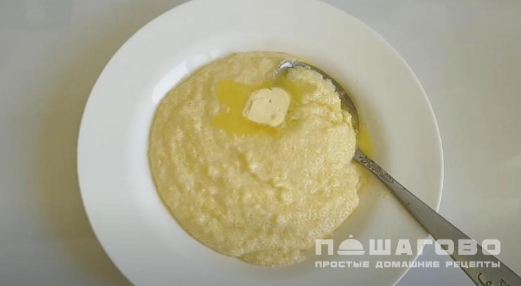 Кукурузная каша с молоком