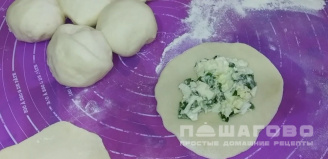 Фото приготовления рецепта: Бабушкины пирожки с сыром и яйцом - шаг 13