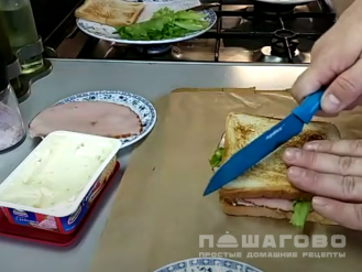 Фото приготовления рецепта: Сэндвич в дорогу - шаг 5
