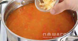 Фото приготовления рецепта: Суп из чечевицы постный - шаг 8