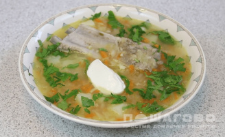 Фото приготовления рецепта: Запорожский суп из квашенной капусты - шаг 6