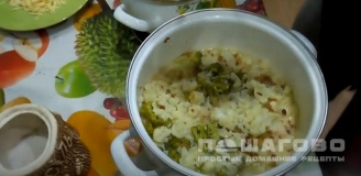 Фото приготовления рецепта: Суп-пюре из брокколи и цветной капусты - шаг 8