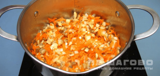 Фото приготовления рецепта: Грибной суп из шампиньонов - шаг 3