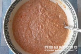 Фото приготовления рецепта: Манник с морковью постный - шаг 8
