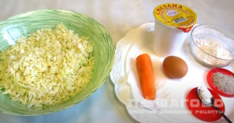 Фото приготовления рецепта: Драники капустные на сковороде - шаг 1