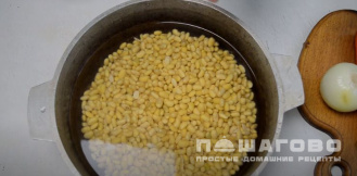 Фото приготовления рецепта: Каша из бобов сои - шаг 2