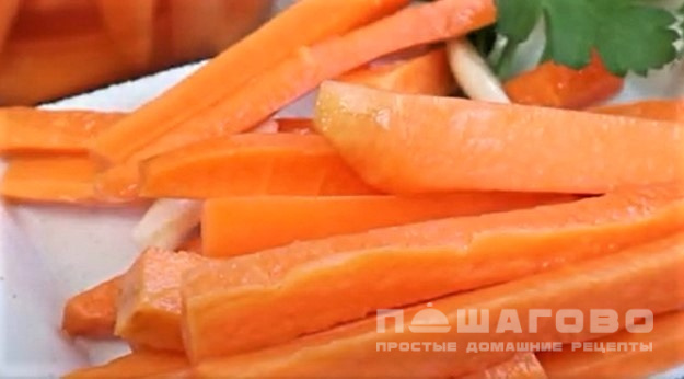 Маринованные морковные палочки