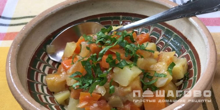Овощное рагу с брюквой