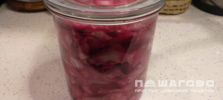 Маринованная капуста со свеклой
