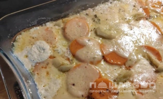 Фото приготовления рецепта: Гратен из картофеля и батата - шаг 5