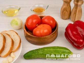 Фото приготовления рецепта: Гаспаччо по-андалузски - шаг 1