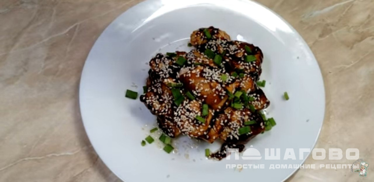 Куриное филе под соусом терияки