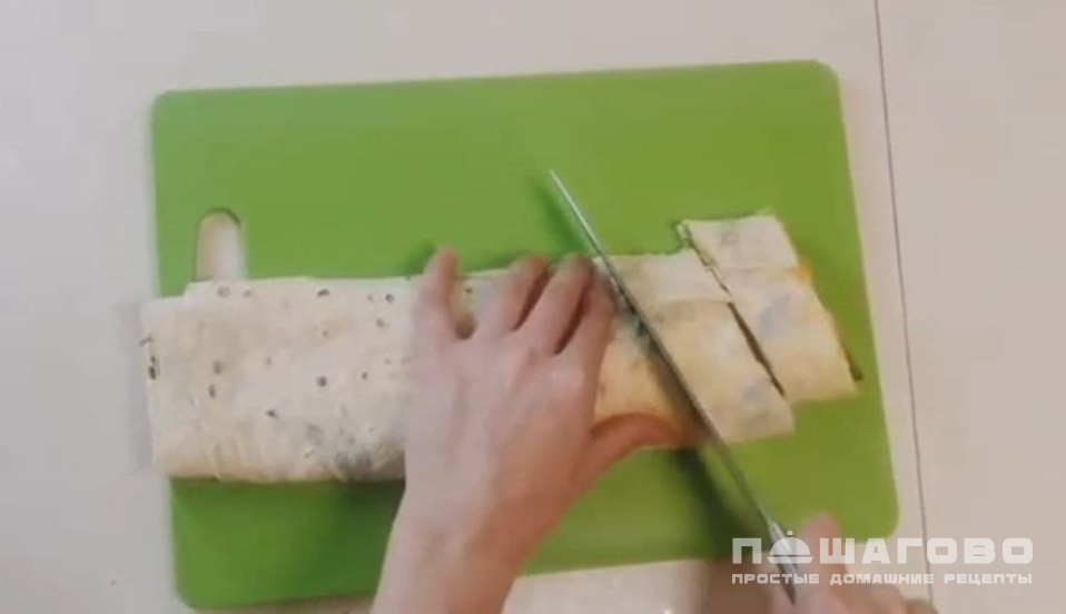 Фото приготовления рецепта: Лаваш с корейской морковкой и сыром - шаг 4