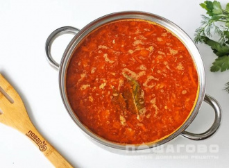 Фото приготовления рецепта: Суп харчо с тушенкой - шаг 4