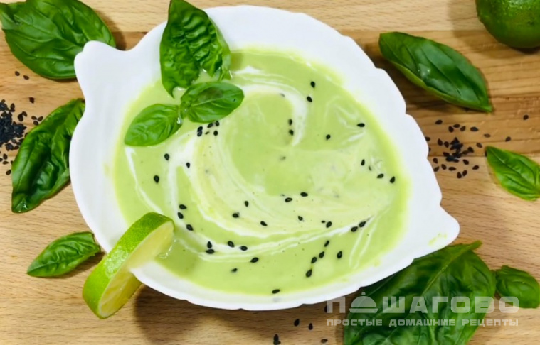 Крем-суп из зеленого горошка
