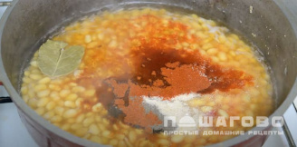 Фото приготовления рецепта: Каша из бобов сои - шаг 7