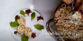 Фото приготовления рецепта: Тарталетки с салатом Оливье - шаг 13
