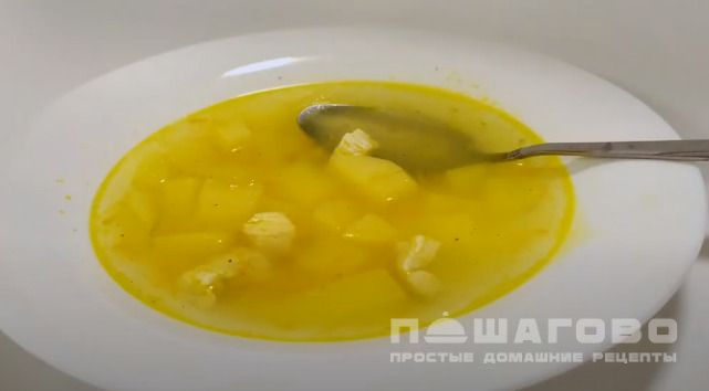 Суп из куриного филе