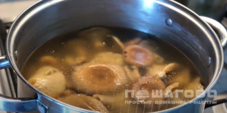 Фото приготовления рецепта: Солёные волнушки (на зиму) - шаг 3
