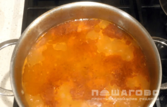 Фото приготовления рецепта: Греческий постный фасолевый суп - шаг 2