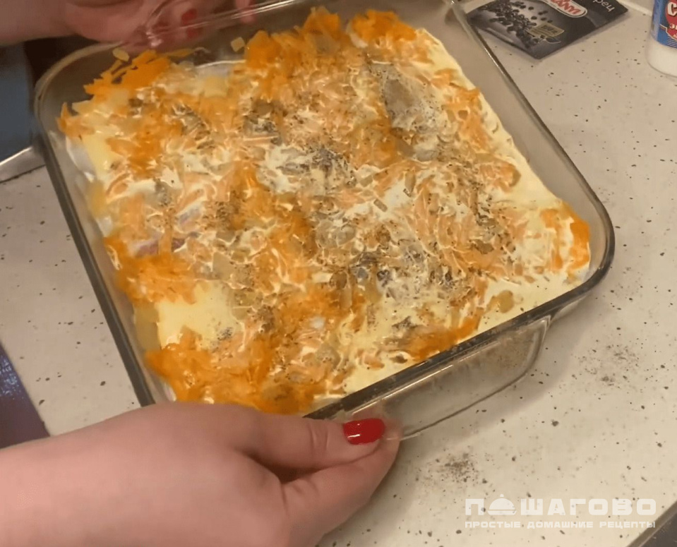 Фото приготовления рецепта: Пангасиус в сливочном соусе - шаг 2