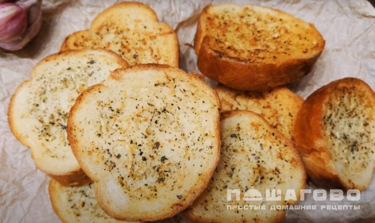 Гренки в духовке