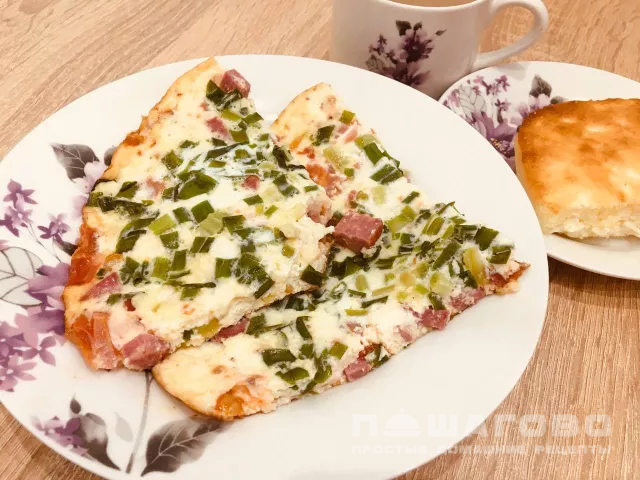 Сытный омлет с овощами