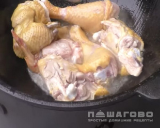 Фото приготовления рецепта: Петух в казане с картофелем и овощами - шаг 1